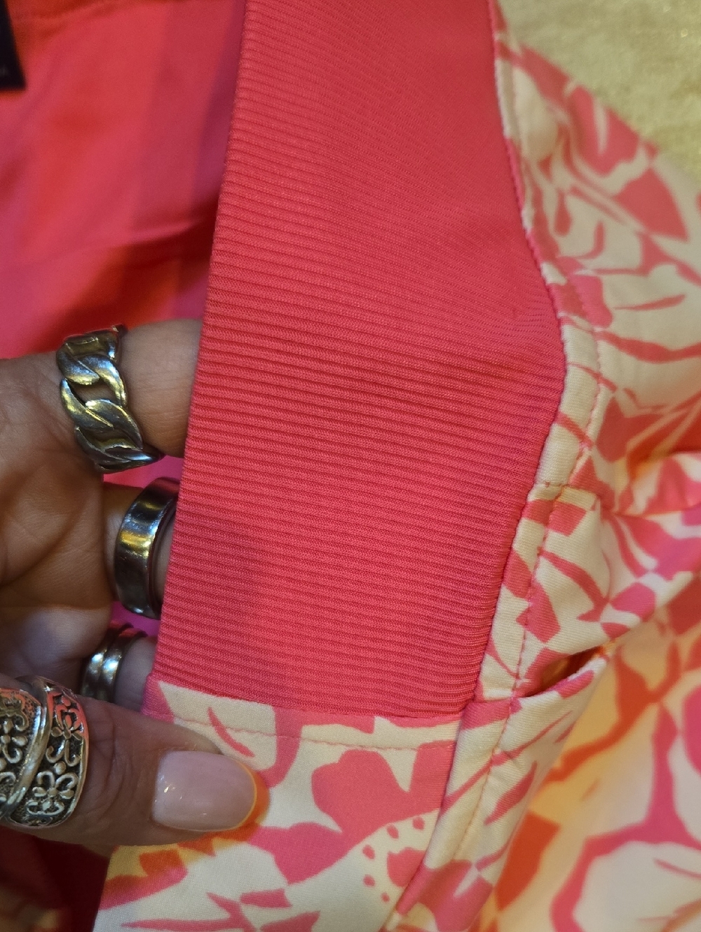 Island Collection Stella Parker Pink/White Tropical Print Skort - Picture 3 of 8